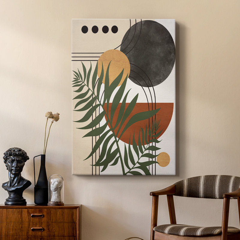 Contemporary Palm II - galerie sur mesure, H 18 po x l 12 po