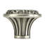 LINEN WEAVE KNOB IN ANTIQUE NICKEL PLATE