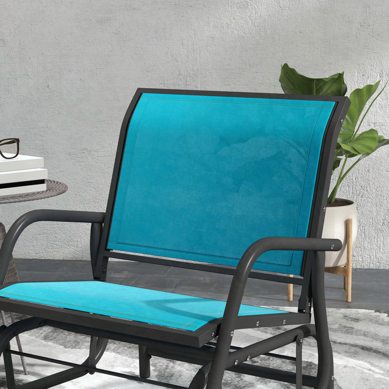 Ensemble de 2 balançoires avec tissu en filet respirant Outsunny, Bleu