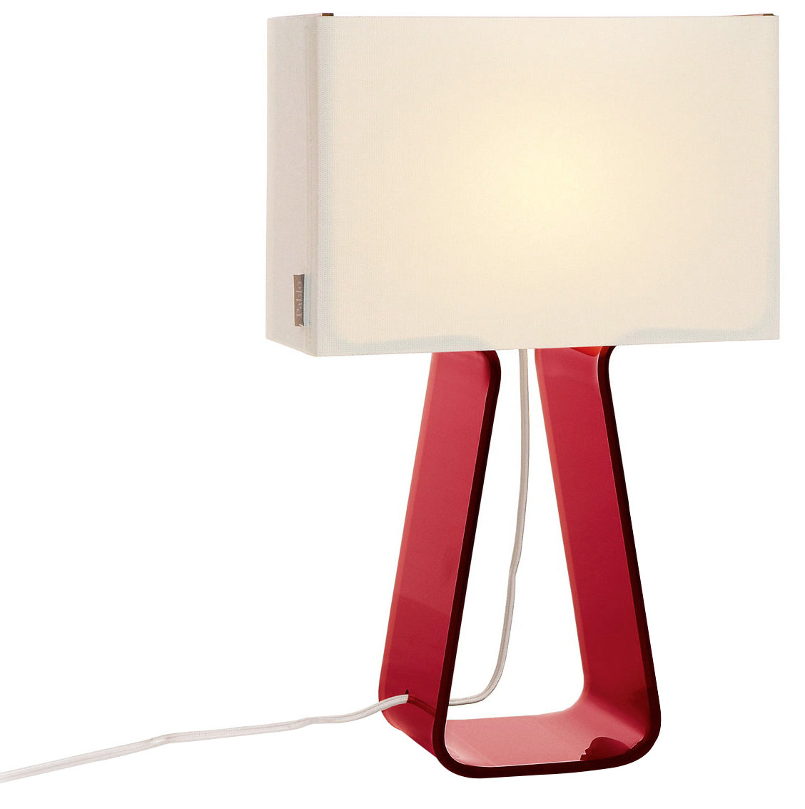 Tube Top Bedside Lamp, Red