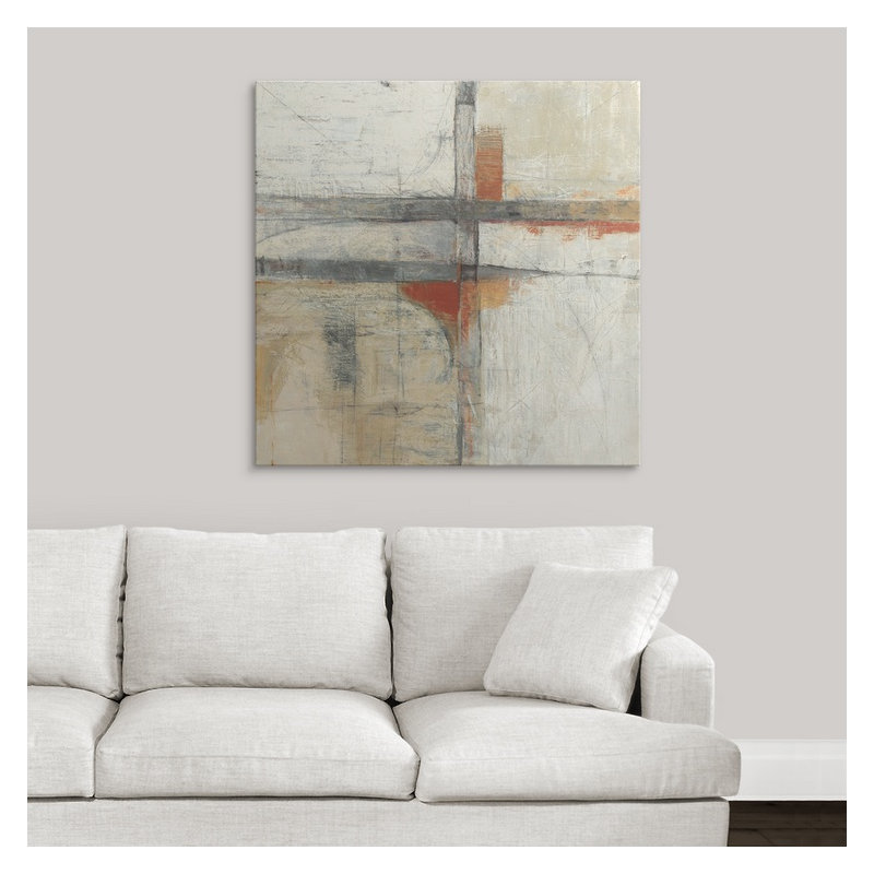 Aerial View " Aerial View II " by Mike Schick, 35" H x 35" W x 1.5" D, Canvas