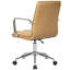 Chaise de bureau en similicuir avec base en métal Gabriel-23821313-23033060