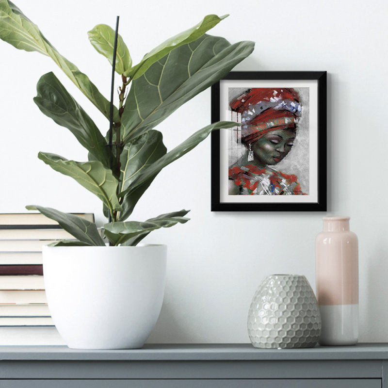 «Beautifully Ororned I», reproduction encadrée, H 28,5 po x l 20,5 po, Noir