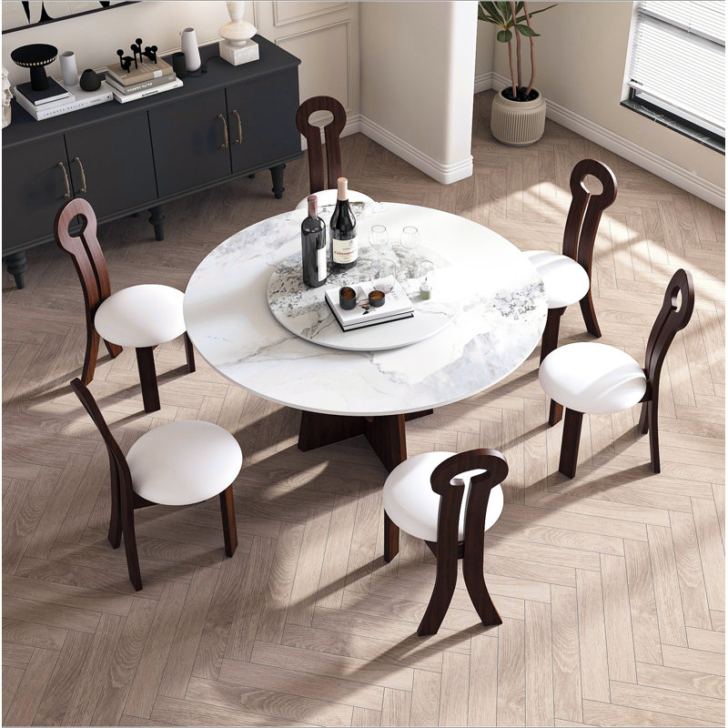 Table de salle à manger Modern Modern, 7 pièces : table, 6 chaises