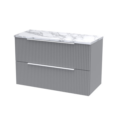Fluted 80.5cm Single Bathroom Vanity Base Only
