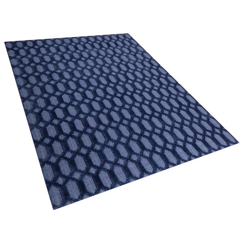 Knopp Geometric Viscose Hand Woven Area Rug, Rectangle 160 x 230cm