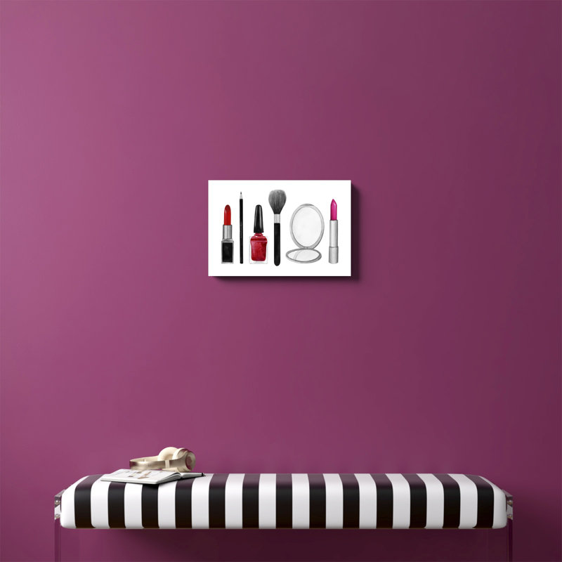 Échantillons de maquillage II, H 12 po x l 18 po x P 1,25 po