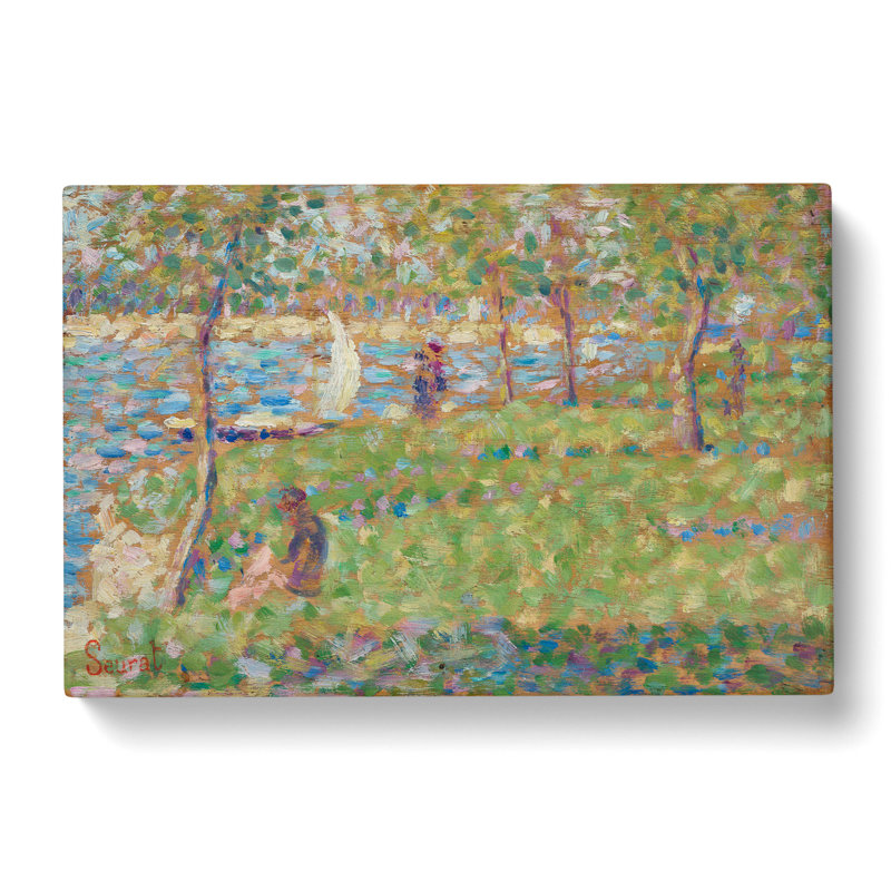 Study For La Grande Jatte Vol.1 by Georges Seurat - Wrapped Canvas Painting, 40cm H x 60cm W x 3cm D