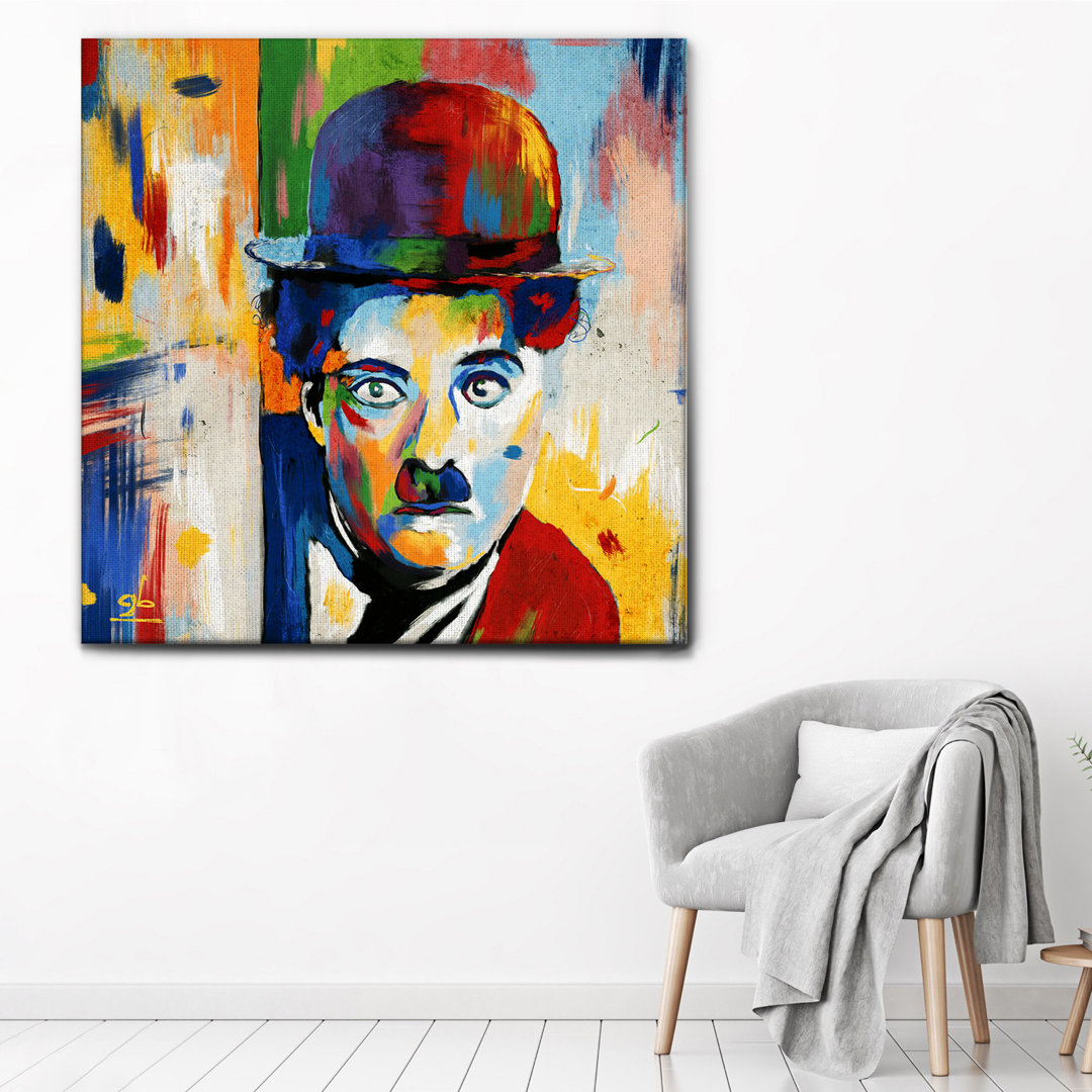 Leinwandbild Charlie Chaplin von Giallobus