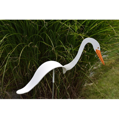 Art de jardin aigrette