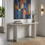 Sagebrook Home 60" Catalina Travertine & Fluted Wood Console Table