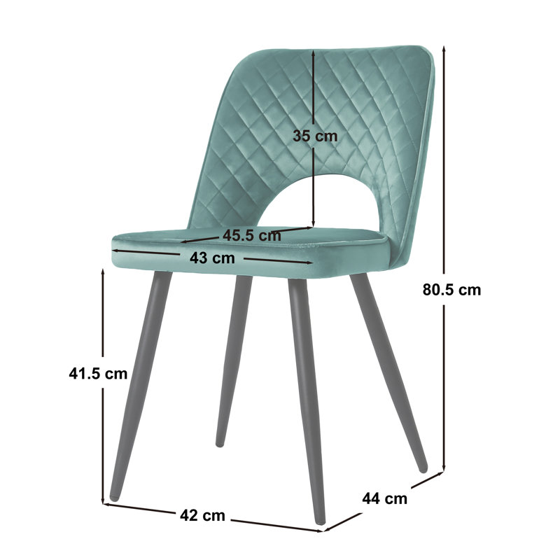 Asfand 6 - Person Dining Set, Dark Green