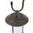 Set of 2 Brown and White Solar-Powered Hanging Lanterns with Shepherd Hooks