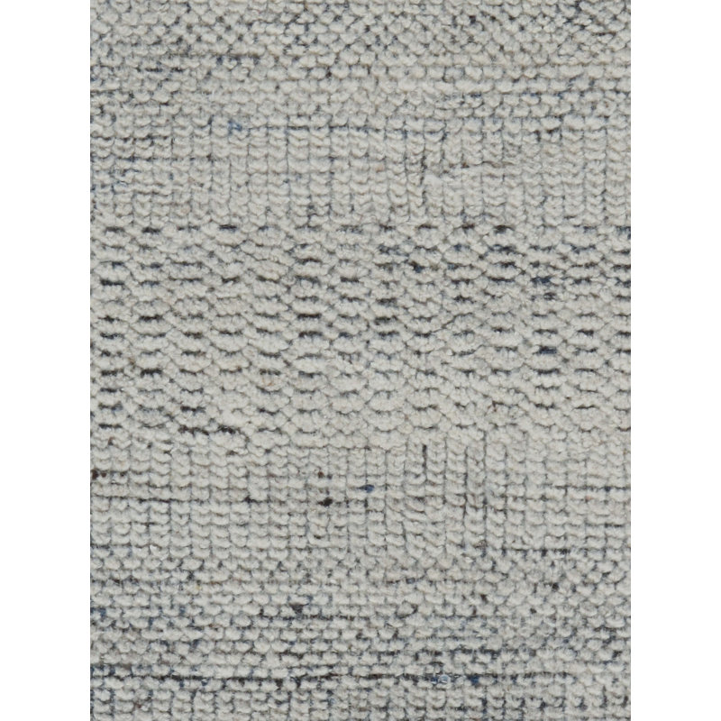 Zoe Rose Hi Lo Area Rug in Blue/Ivory