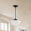 Luminaire suspendu simple à 1 lumière Bevans