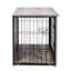 Cage pour chien moyenne en bois avec deux ouvertures