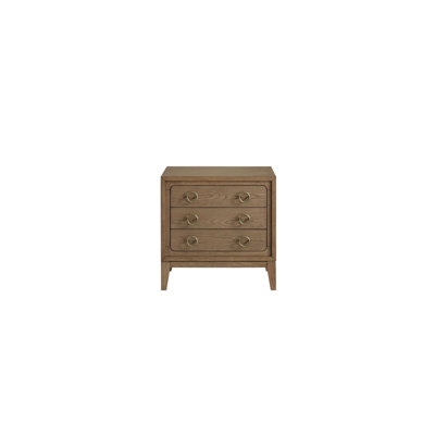 3 Drawer Nightstand With USB In Latte Finish