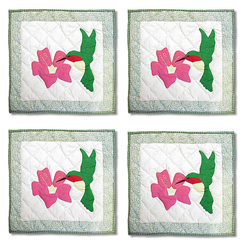Coussin en coton Hummingbird