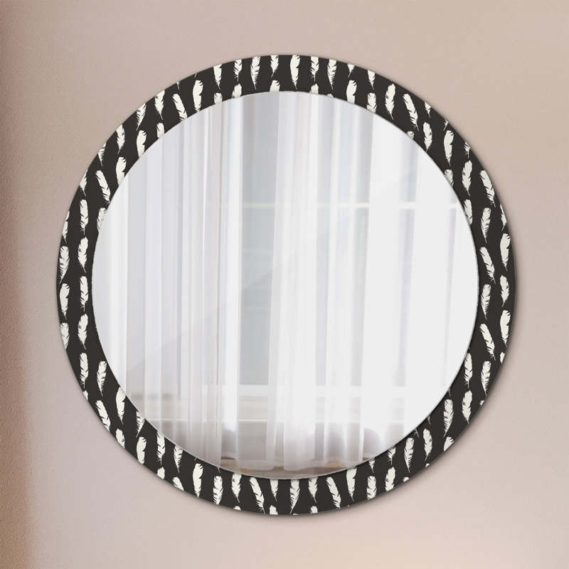 Huldar Glass Flat Wall Mirror, 90cm H x 90cm W