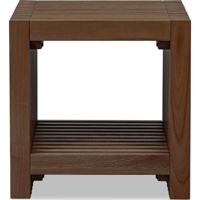 Table d'appoint Adina, Bois brun foncé