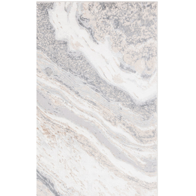 Kayliann Performance Abstract Rug, Rectangle 5'3" x 7'