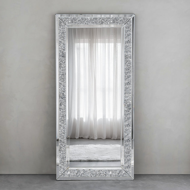 Grand miroir de plancher mural Casmer 