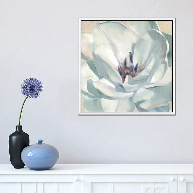 Iridescent Bloom II by Carol Robinson - Print on Canvas, 45.72 cm H x 45.72 cm W, White Framed Canvas