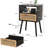 Forevich Rattan Nightstands End Side Table With Charging Station Natural-100969595