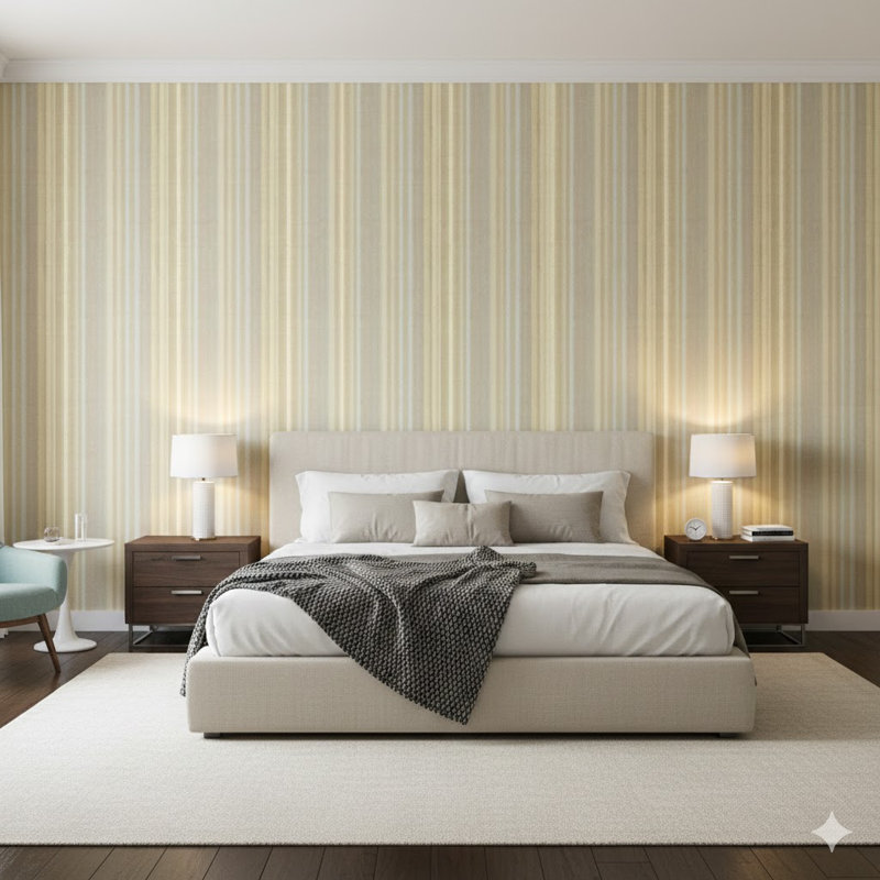 Italian Textures 4 Collection Vertical Lines Wallpaper Roll, Pink