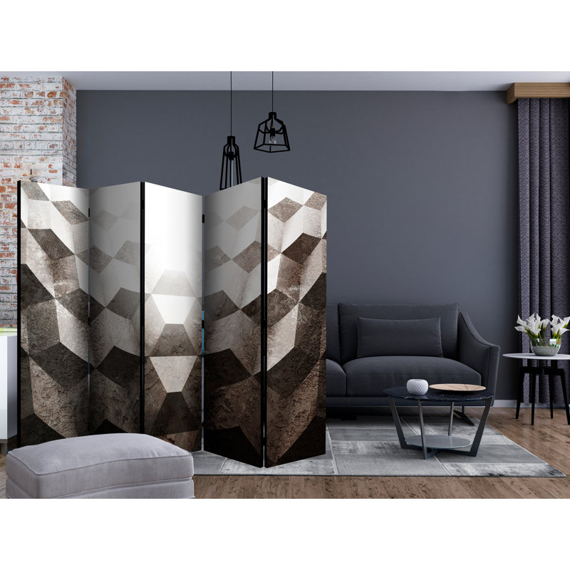 Brousseau 172cm H Folding Room Divider, 5
