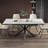 Bennet 47.24'' to 70.86'' Extendable Rectangular Dining Table With Carbon Steel Bracket Feet