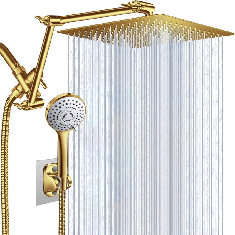 Luxurious Dual Shower Head Combination, Gold