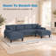 Canapé-lit modulaire convertible en U en chenille-1795498225