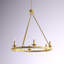 Lustre de style Crum style Mid-Century moderne de style roue de chariot de 25 pouces-1934525087