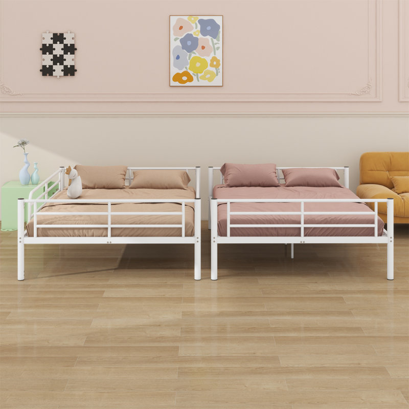 Metal Bunk Bed, White