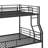 Full XL Over Queen-Sized Metal Bunk Bed-1688565253