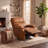 Abdou  Fraher Top Grain Genuine Leather Recliner, Small Swivel Rocker Recliner Chair,manual Recliner Chair For Living Room, Bedroom, Home Theater,rv-78957007