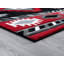 Tapis rouge à motif géométrique Sheridan-1946905299