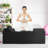 2-in-1 Foldable Yoga Chair with Removable Washable Cover, Ergonomic Chaise Lounge and Bed Bench for Home Studio-364360288