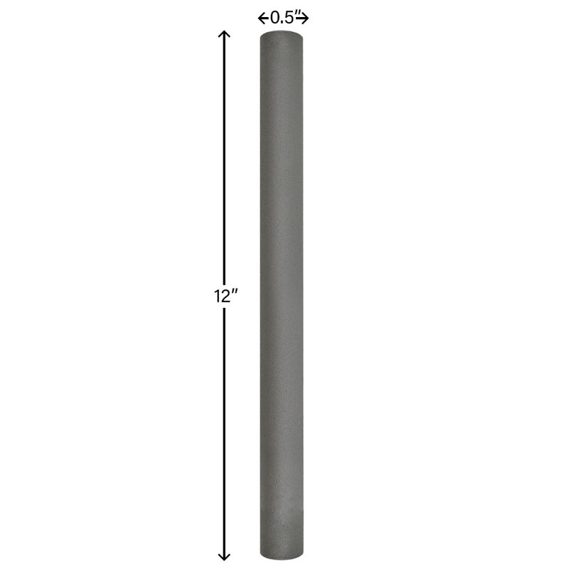 12-Inch Brushed Silver Ceiling Fan Downrod