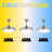 42 Inch - Silver Minimalist Fan Chandelier - Remote Control / Dimmable / Variable Speed - Suitable For Living Room And Any Room