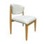 Chaise rembourrée moderne avec pieds en bois massif pour la salle à manger-368062730-368062837