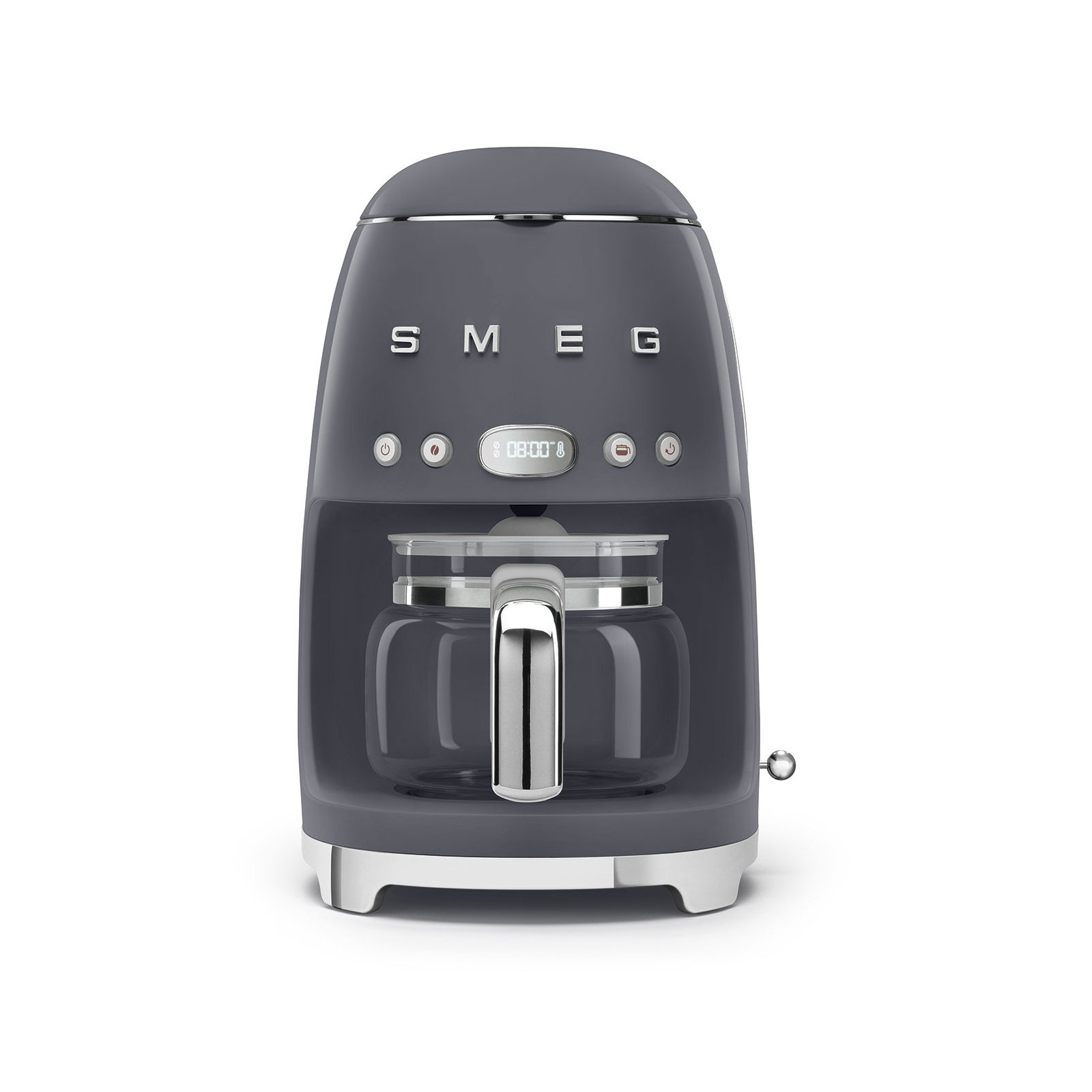 SMEG 50's Retro Style 10-Cup Drip Coffee Machine with Filter, Gray