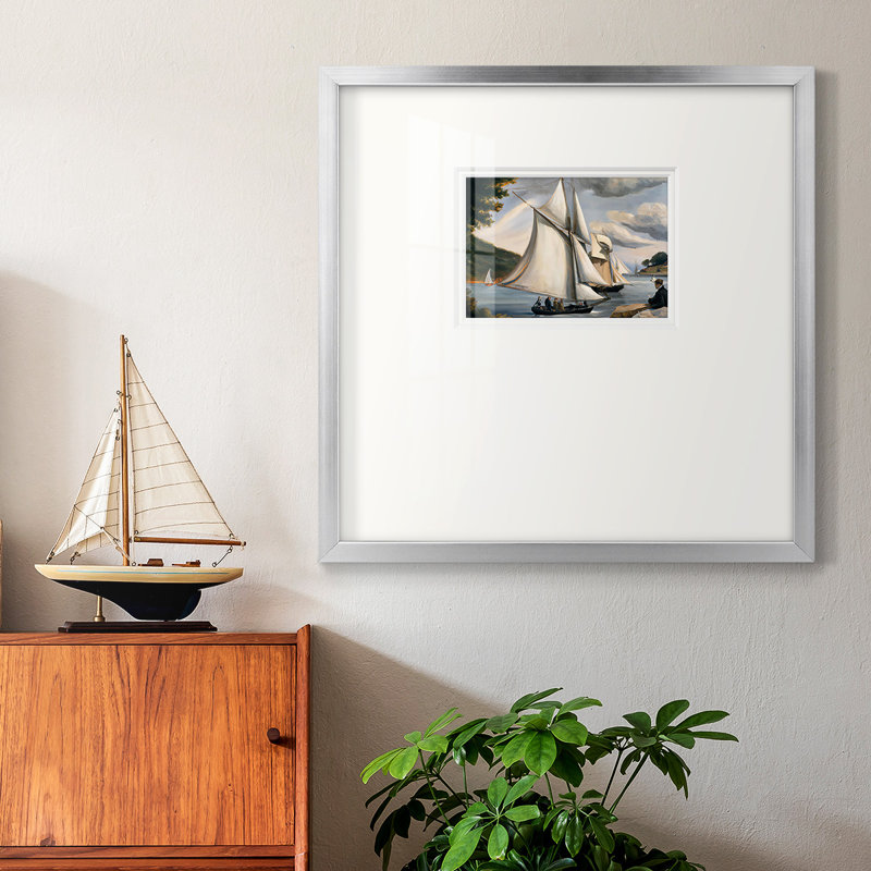 Sariver Sailpremium, reproduction encadrée, H 17 po x l 17 po, Papier avec cadre argenté