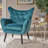 Seigfried Velvet Mid-century Arm Chair-1005306926-1005306898