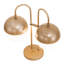 Bola Deux 21" Gold Arched Table Lamp