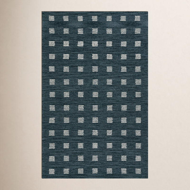 Corinth Hand Tufted Wool Geometric Rug, Rectangle 2' x 3'
