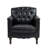 Enoks Tufted Leather Armchair-1439899131