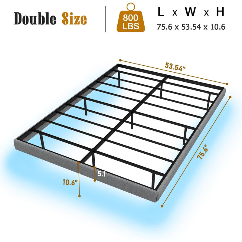 Metal Bed, Double (4'6)