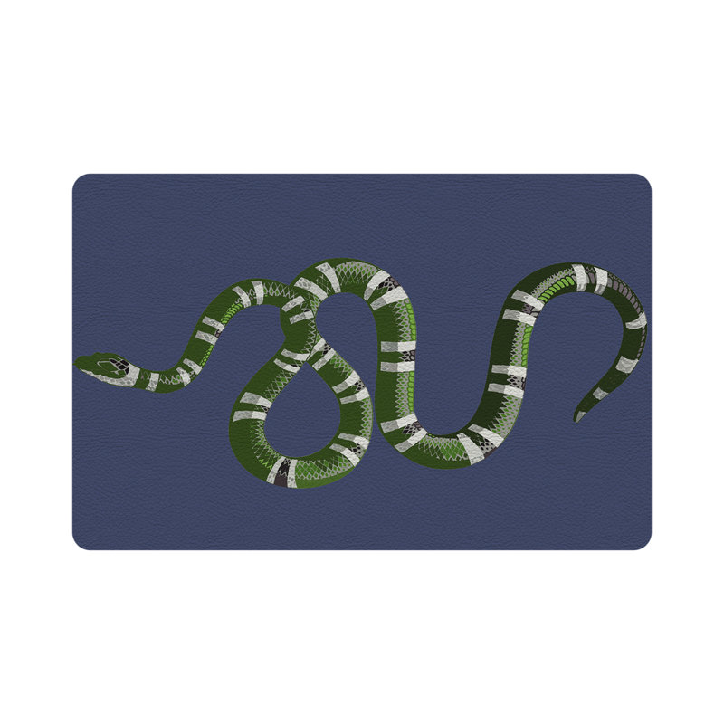 Napperon Serpent, Bleu